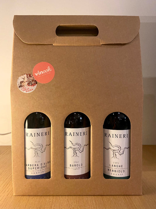Cadeauset Raineri Barbera d'Alba Barolo Langhe Nebbiolo